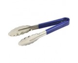 Genware Blue Colour Coded All Purpose Tongs 230mm