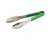 Genware Colour Coded All Purpose Tongs Green 300mm
