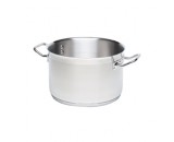 Genware Stainless Steel Large Casserole 36cm 22 Litre