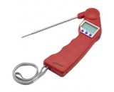 Genware Folding Probe Pocket Thermometer Red -50 to +300 deg C