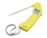 Genware Folding Probe Pocket Thermometer Yellow -50 to +300 deg C