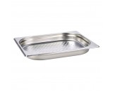 Genware Stainless Steel Perforated Gastronorm Pan 1/2 - 40mm Deep