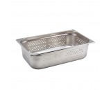 Genware Stainless Steel Perforated Gastronorm 1-1 150mm Deep