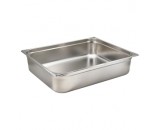Genware Stainless Steel Gastronorm 2-1 150mm Deep