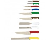 Genware 10 Piece Colour Coded Knife set and Case