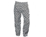 Genware Chef Baggies Large Check Trousers Black Check S 30"-32" Waist