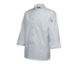 Genware Standard Chef Jacket Long Sleeve White M 40"-42"