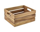 Genware Acacia Wood Box/Riser GN 1/2