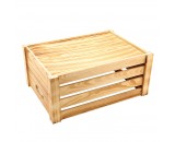 Genware Wooden Crate Rustic 41x30x18cm