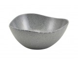 Genware Melamine Triangular Buffet Bowl Granite Grey 25cm 2.5 Litre