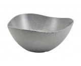 Genware Melamine Triangular Buffet Bowl Granite Grey 35cm 7.36 Litre