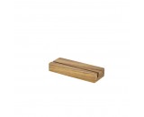 Genware Acacia Wood Menu Stand 20x3.2x7.2cm