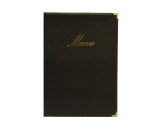 Berties Classic A5 Menu Cover Black 4 pages