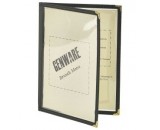 Genware American Style Clear Menu Holder A5 2-Page