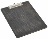 Berties Wooden Menu Clipboard A4 Black 24x32cm
