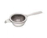 Genware Stainless Steel Tea Strainer and Bowl 140mm