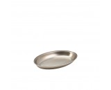 Genware Stainless Steel Oval Vegetable Dish 175mm