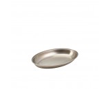 Genware Stainless Steel Oval Vegetable Dish 200mm