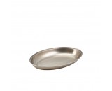 Genware Stainless Steel Oval Vegetable Dish 230mm