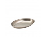 Genware Stainless Steel Oval Vegetable Dish 250mm
