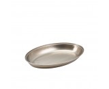 Genware Stainless Steel Oval Vegetable Dish 300mm