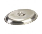 Genware Stainless Steel Cover for Oval Vegetable Dish 250mm