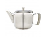Genware Stainless Steel Premier Teapot 120cl