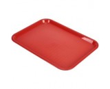 Genware Fast Food Rectangular Tray Red 457x365mm