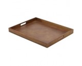 Genware Wooden Butlers Tray 53.5x42.5x4.5cm