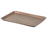 Genware Galvanised Steel Tray Hammered Copper 31.5x21.5x2cm