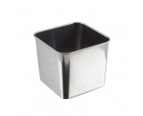 Genware Stainless Steel Square Server 8x8x6cm