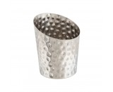 Genware Stainless Steel Hammered Serving Cup 11.6x9.5cm