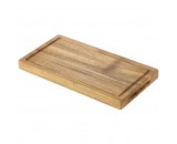 Genware Acacia Wood Serving Board 25x13x2cm