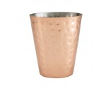 Genware Copper Hammered Conical Serving Cup 9x10cm