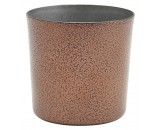 Genware Stainless Steel Hammered Copper Serving Cup  8.5x8.5cm