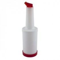 Genware Store & Pour 1 Litre Capacity Red