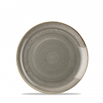 Churchill Stonecast Coupe Plate Peppercorn Grey 16.5cm-6.5"