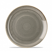 Churchill Stonecast Coupe Plate Peppercorn Grey 21.7cm-8.5"