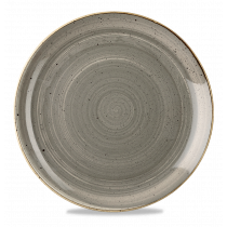 Churchill Stonecast Coupe Plate Peppercorn Grey 32.4cm-12.75"