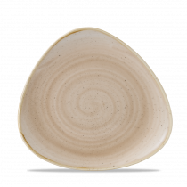 Churchill Stonecast Triangle Plate Nutmeg Cream 19.2cm-7.6"