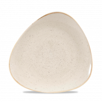 Churchill Stonecast Triangle Plate Nutmeg Cream 26.5cm-10.4"
