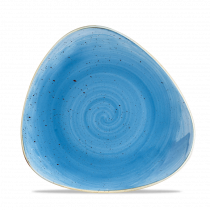 Churchill Stonecast Triangle Plate Cornflower Blue 22.9cm-9"