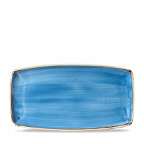 Churchill Stonecast Oblong Plate Cornflower Blue 35x18.5cm-13.75x7.3"