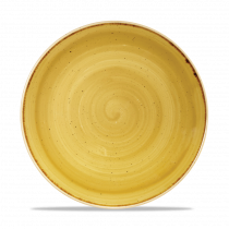 Churchill Stonecast Coupe Plate Mustard Seed Yellow 26cm-10.25"