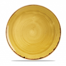 Churchill Stonecast Coupe Plate Mustard Seed Yellow 28.8cm-11.3"