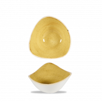 Churchill Stonecast Triangle Bowl Mustard Seed Yellow 26cl-9oz