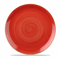 Churchill Stonecast Coupe Plate Berry Red 28.8cm-11.3"