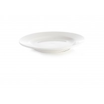 Professional White Wide Rim Plate 20.25cm-8"