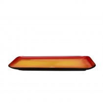 Sango Tokyo Rectangular Plate Red 25x10-10x4"