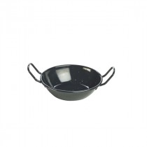Berties Black Enamel Dish 14x3.8cm